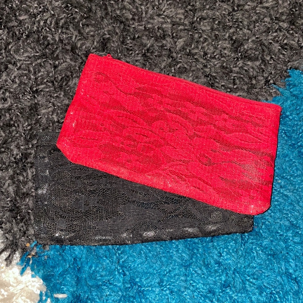Two lace coin purses